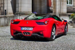 Ferrari 458 italia - tył samochodu 