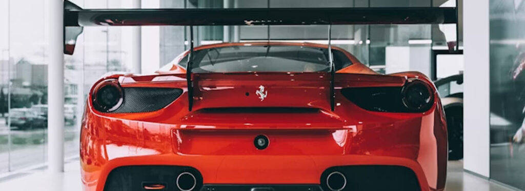 Ferrari tył samochodu